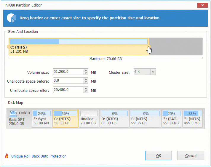 Extend C drive