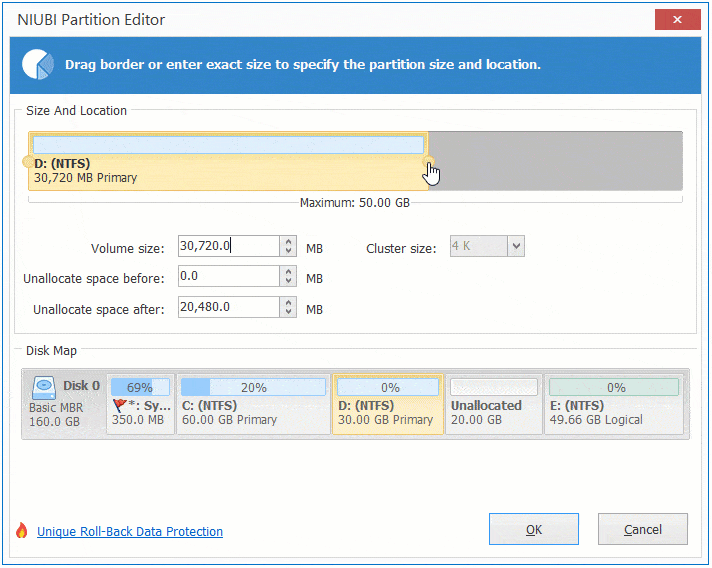 Extend D drive