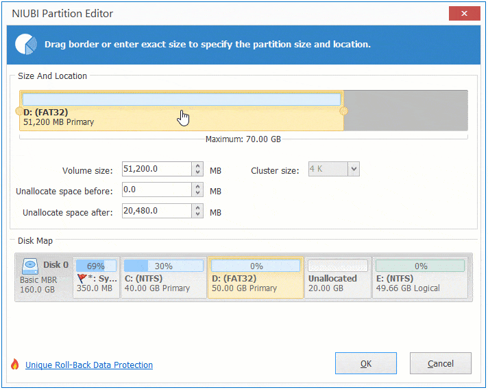 Move unallocated